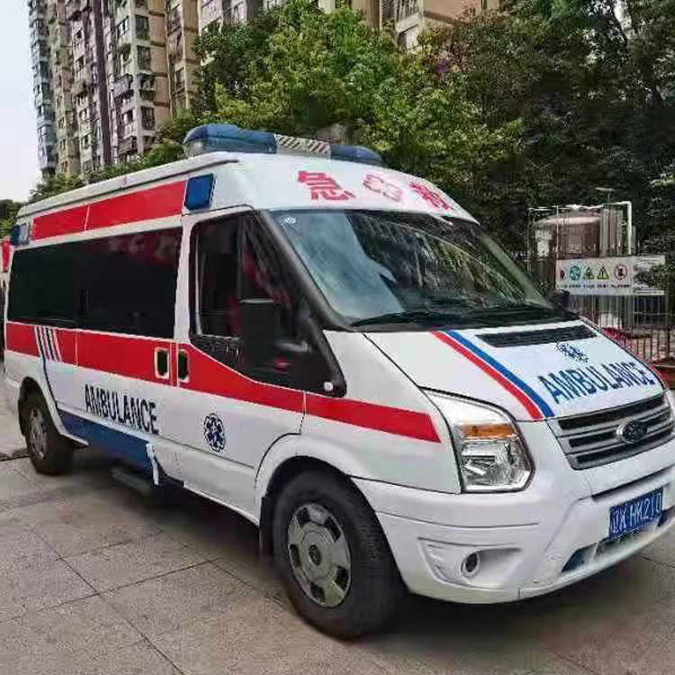 武江长途救护车护送病人返乡